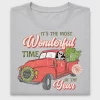 Wonderful Time Red Truck DTF Transfer
