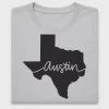 Austin Texas Silhouette DTF Transfer