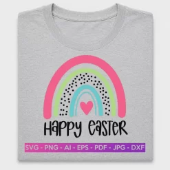 Happy Easter Rainbow DTF Transfer