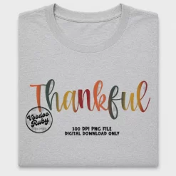 Thankful Script DTF Transfer