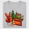Santa Peace Sign Christmas DTF Transfer