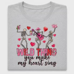 Wild Thing Skeleton Valentine DTF Transfer