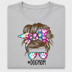 Dog Mom Messy Bun DTF Transfer