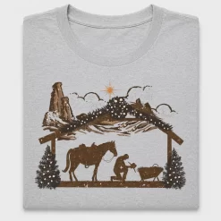 Western Nativity Cowboy DTF Transfer