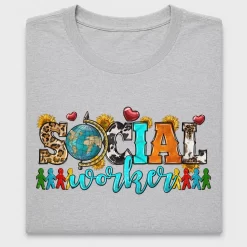 Social Worker DTF Transfer Design