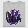 Purple Paw Mascot DTF Transfer