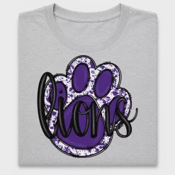 Purple Paw Mascot DTF Transfer