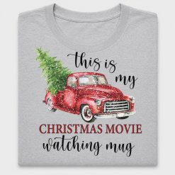 Christmas Movie Watching Mug DTF Transfer