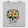 Floral Skull DTF Transfer Design