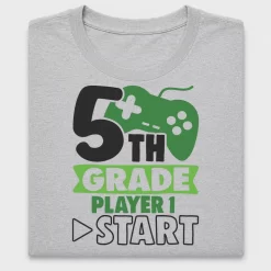 5th Grade Gamer Player 1 DTF Transfer