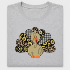 Thanksgiving Turkey Sunflower DTF Transfer