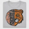 Glitter Tiger Mascot DTF Transfer