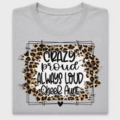 Cheer Aunt Leopard DTF Transfer