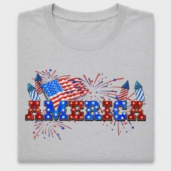 Fourth Of July America DTF Transfer