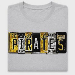 Vintage Pirates License Plate DTF Transfer