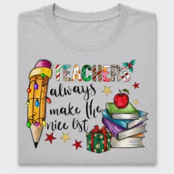 Teacher Christmas DTF Transfer Design