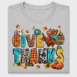 Fall Give Thanks Turkey DTF Transfer