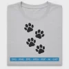 Dog Paw Prints DTF Transfer