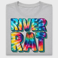River Rat Tie Dye DTF Transfer