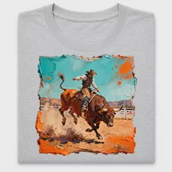 Western Bull Rider DTF Transfer