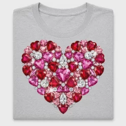 Diamond Heart Valentine DTF Transfer