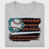 Baseball American Flag DTF Transfer