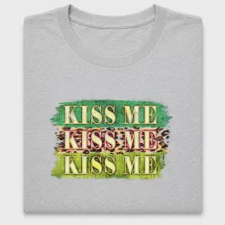 Kiss Me Leopard Print DTF Transfer