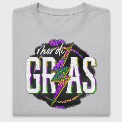 Mardi Gras Rock Star DTF Transfer for Shirts