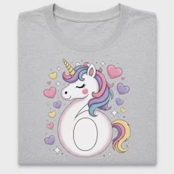 Unicorn Number 6 DTF Transfer