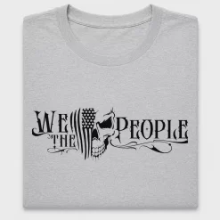 We The People Skull Flag DTF Transfer