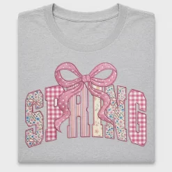 Spring Bow DTF Transfer Floral Design