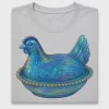Carnival Glass Hen On Nest DTF Transfer