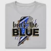 Back The Blue Lightning Bolt DTF Transfer