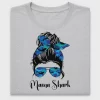Mama Shark Messy Bun DTF Transfer