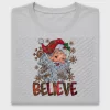 Leopard Santa Believe DTF Transfer