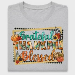 Grateful Thankful Blessed DTF Transfer