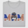 Patriotic Mom Messy Bun DTF Transfer