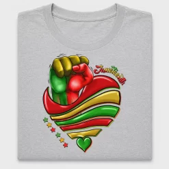 Juneteenth Heart DTF Transfer