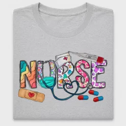 Nurse Life Colorful DTF Transfer