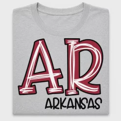 Arkansas AR Faux Applique DTF Transfer