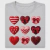Coquette Yarn Hearts DTF Transfer