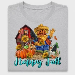 Happy Fall Scarecrow DTF Transfer