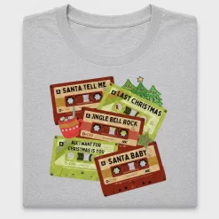 Retro Christmas Cassette Tapes DTF Transfer