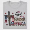 God Bless America Cross DTF Transfer
