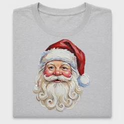 Hand-Painted Santa Face DTF Transfer