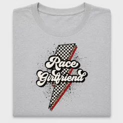 Race Girlfriend Retro Lightning DTF Transfer