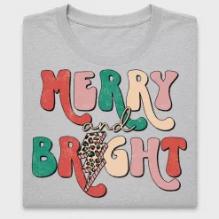 Retro Merry And Bright DTF Transfer