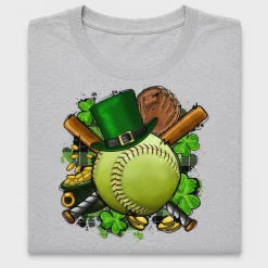 Lucky Softball St. Patrick's Day DTF Transfer