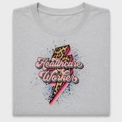 Healthcare Worker Lightning Bolt DTF Transfer