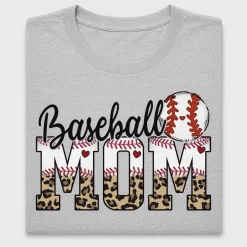 Baseball Mom Leopard Print DTF Transfer